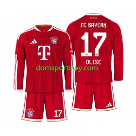 Koszulka Bayern Monachium Michael Olise 17 Dziecięcy Domowe Koszulki Piłkarskie 2026-2027 Długi Rękaw